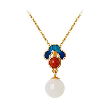 White Jade Charm Necklace-Your Soul Place